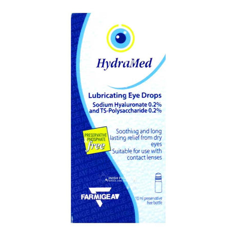 HydraMed Lubricating Eye Drops 10ml – soothes and hydrates dry, irritated eyes