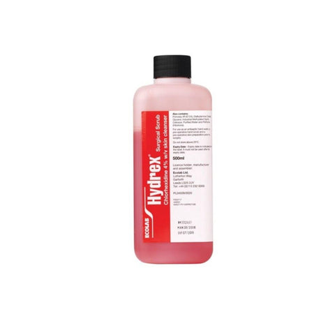 Ecolab Hydrex Disinfectant Surgical Scrub 4% Chlorhexidine Gluconate 500ml – cleans and protects wounds