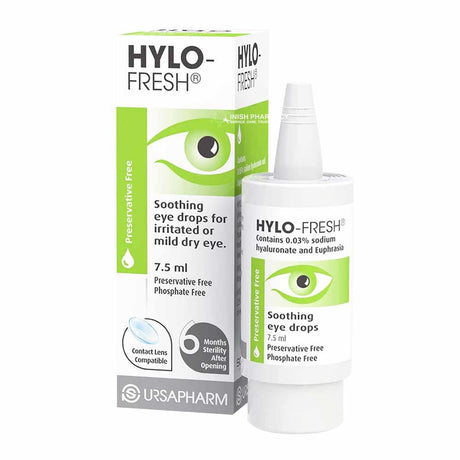 Hylo-Fresh Preservative Free Eye Drops 7.5ml – soothes and hydrates dry, irritated eyes