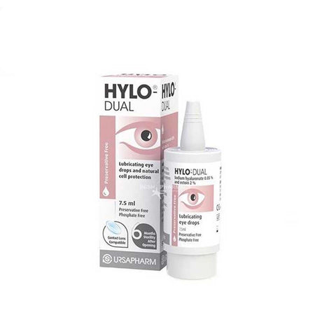 Hylo-Dual Preservative Free Eye Drops 7.5ml – soothes and hydrates dry, irritated eyes