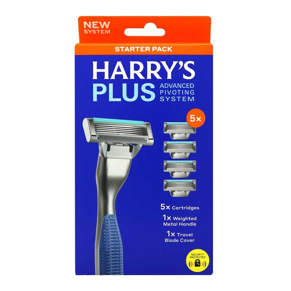 Harry's Plus Razor & 5 Cartridges Starter Pack