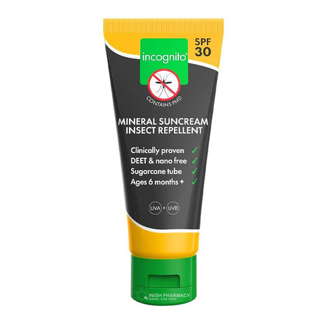Incognito Sun Cream Insect Repellent SPF30 100ml – repels insects to help prevent bites and stings