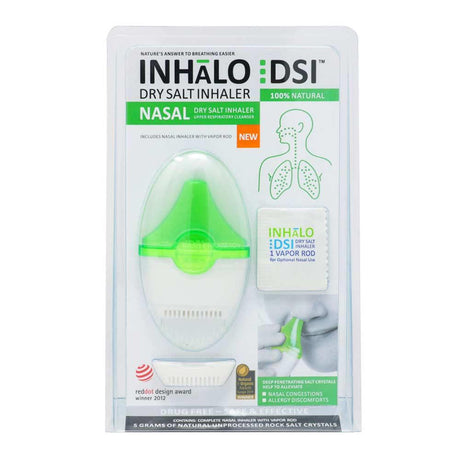Inhalo DSI Dry Salt Nasal Inhaler – relieves nasal congestion and sinus pressure