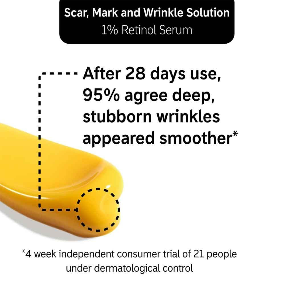 The Inkey List Super Solutions Scar Mark & Wrinkle Solution 1% Retinol 30ml