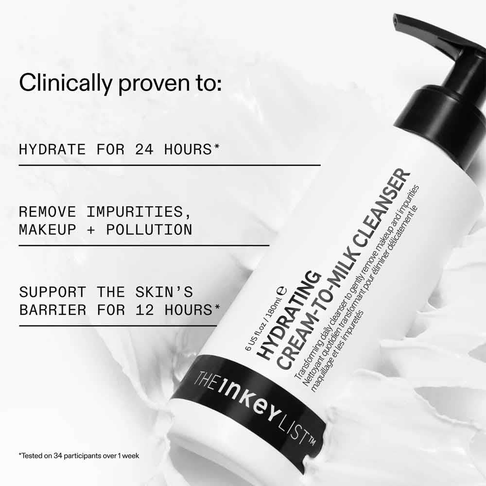 The Inkey List Hydrating Cream To Milk Cleanser 180ml