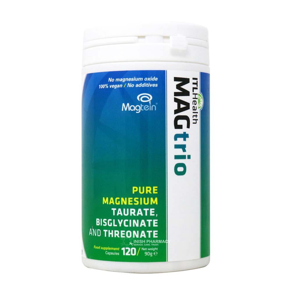 ITL Health MAGTRIO Pure Magnesium Taurate Bisglycinate and Threonate 120 Capsules