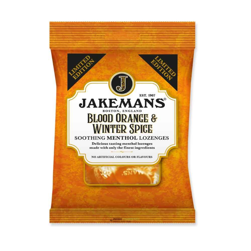 Jakemans Blood Orange & Winter Spice Soothing Menthol Sweets 160g