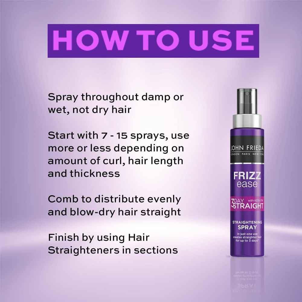John Frieda Frizz 3 Day Straight Straightening Spray 100ml