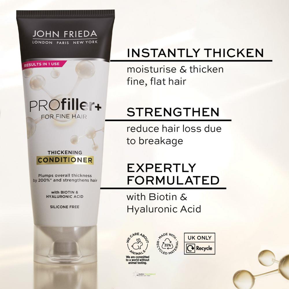 John Frieda PROfiller+ For Fine Hair Thickening Conditioner 250ml
