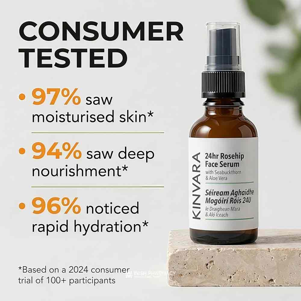 Kinvara 24HR Rosehip Face Serum 30ml