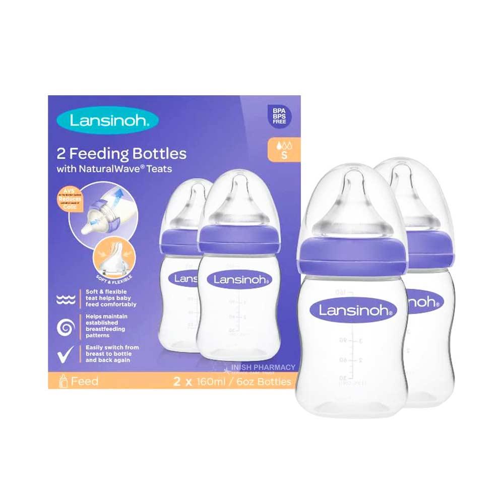 Lansinoh Feeding Bottles 160ml/5oz Twin Pack