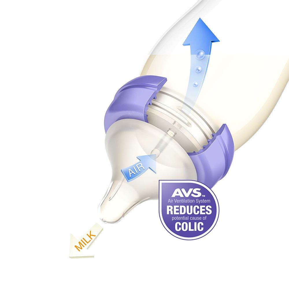 Lansinoh Feeding Bottle with Natural Wave Teat Medium Flow 240ml