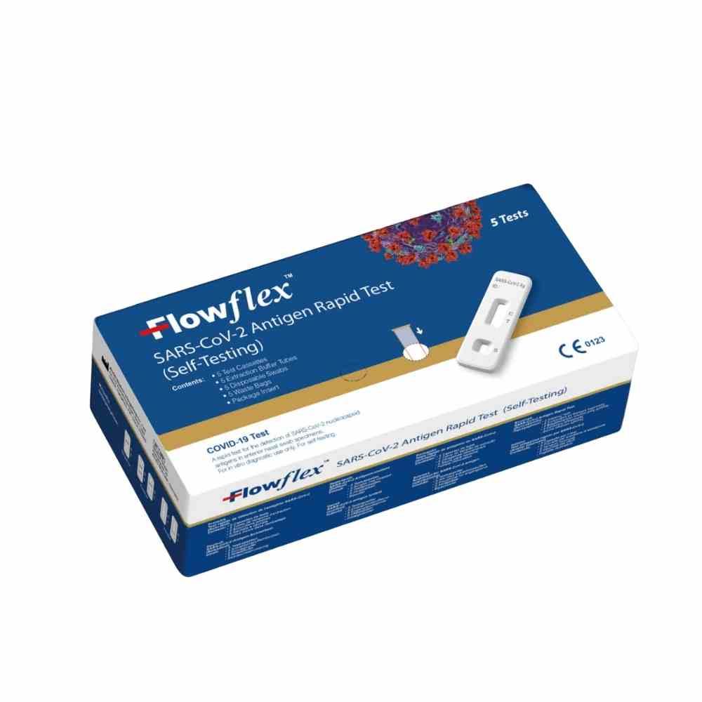 Flowflex SARS COV-2 Antigen Rapid Covid Test 5 Pack