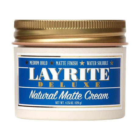 Layrite Natural Matte Cream 120g – for versatile, long-lasting hair styling