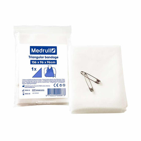 Medrull Triangular Bandage 136 x 96 x 96cm – cleans and protects wounds