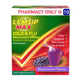 Lemsip Max Cold & Flu Blackcurrant 1000mg 10 pack