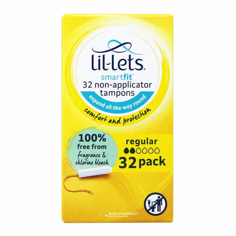 Lil-lets Smart Fit Regular Tampons 32 Pack – for everyday women's health and wellbeing