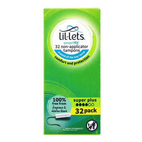 Lil-lets Smart Fit Super Plus Tampons 32 Pack – for everyday women's health and wellbeing