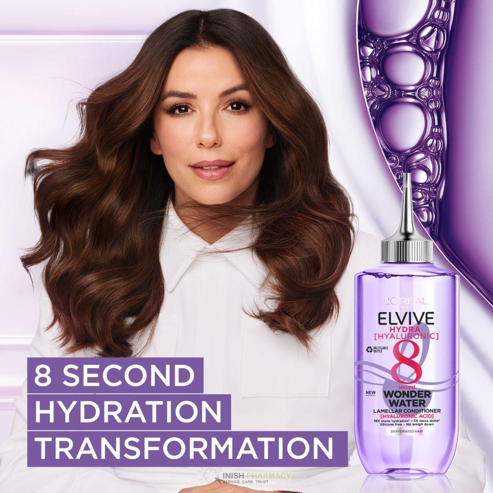 L'Oreal Elvive Hydra Hyaluronic 8 Second Wonder Water with Hyaluronic Acid for Dehydrated Hair 200ml