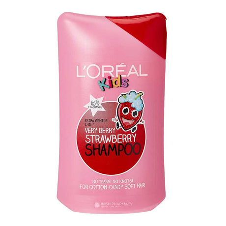 L'Oreal Kids Very Berry Strawberry 2in1 Shampoo 310ml – gently cleanses and nourishes all hair types