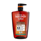 L'Oreal Men Expert Barber Club Shower Gel 3-in-1 Wash for Body Hair & Beard 1000ml