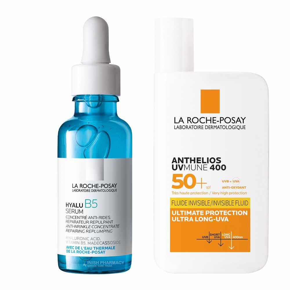 La Roche Posay Hydrate Plump & Protect Bundle - Hyaluronic Acid + Anthelios UVMUNE 400