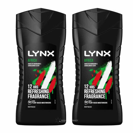 Lynx Shower Gel Africa Twin Pack 225ml