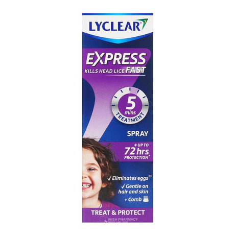 Lyclear Treatment Spray & Comb 100ml – treats and eliminates head lice