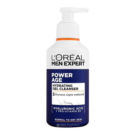 L'Oreal Men Expert Power Age Hydrating Gel Cleanser 260ml – for deeply moisturised and manageable hair
