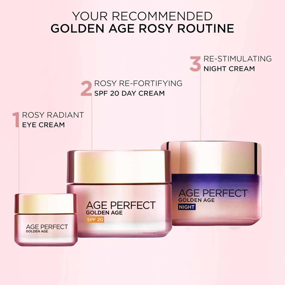L'Oreal Paris Age Perfect Golden Age Re-Fortifying Rosy Care SPF20 Cream 50ml