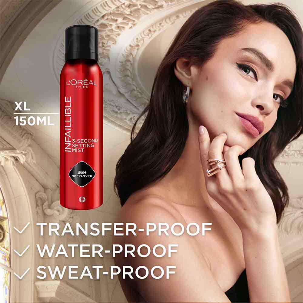 L'Oreal Paris Infallible 3-Second Setting Spray XL 150ml
