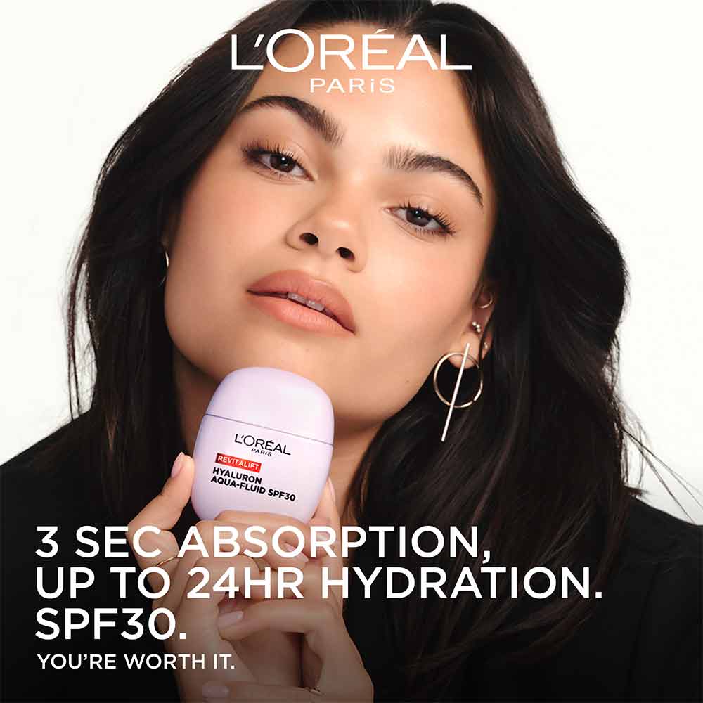 L'Oreal Paris Revitalift Filler Hyaluronic Plumping Aquafluid SPF30 40ml