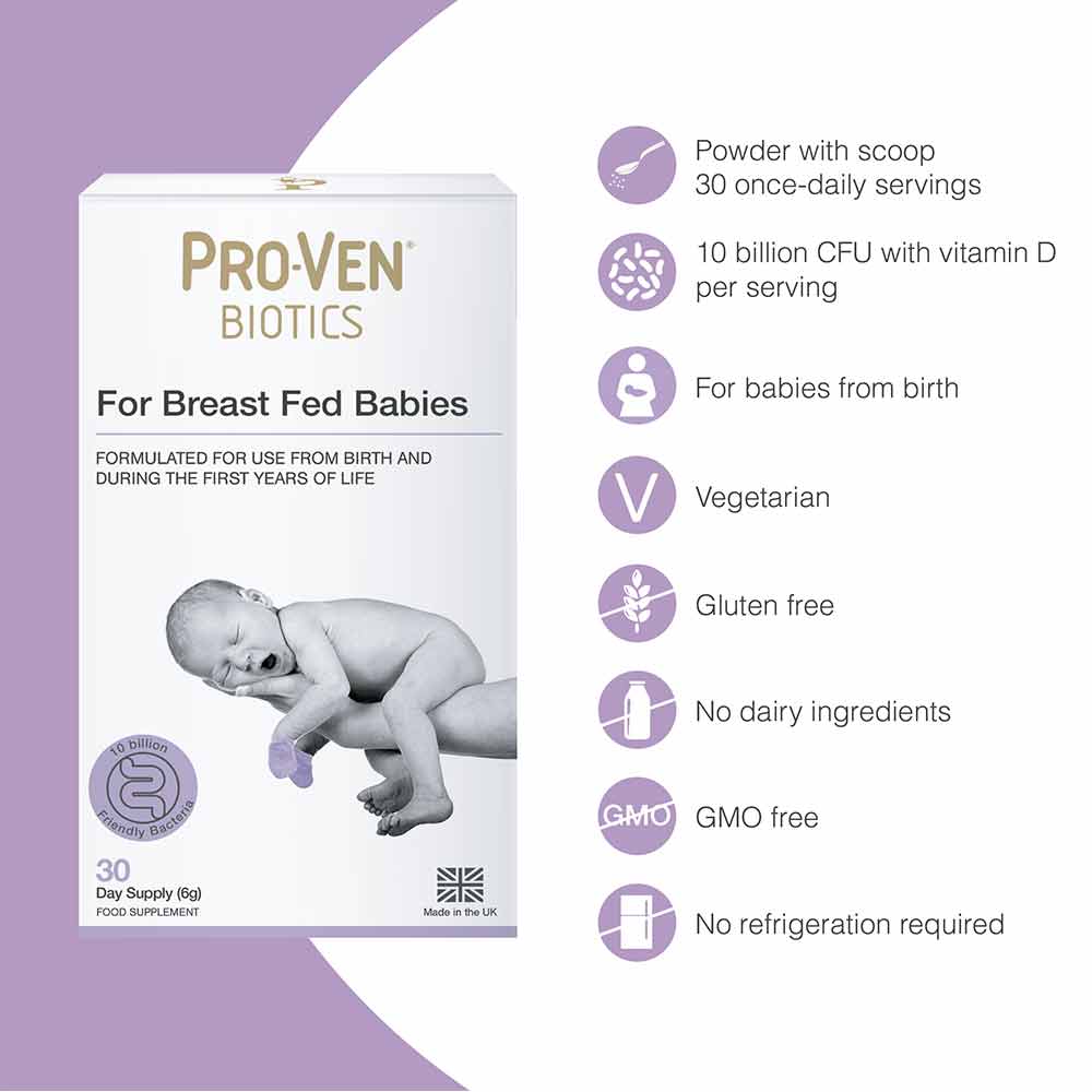 Pro-Ven Probiotics Lactobacillus & Bifidus For Breast Fed Babies 30 Pack