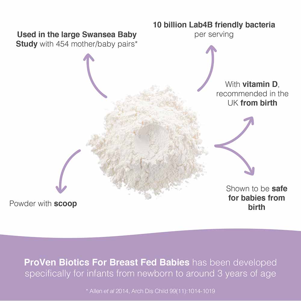 Pro-Ven Probiotics Lactobacillus & Bifidus For Breast Fed Babies 30 Pack