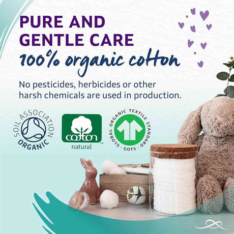 Lil-lets Baby Cotton Wool Oval Pads 50 Pack