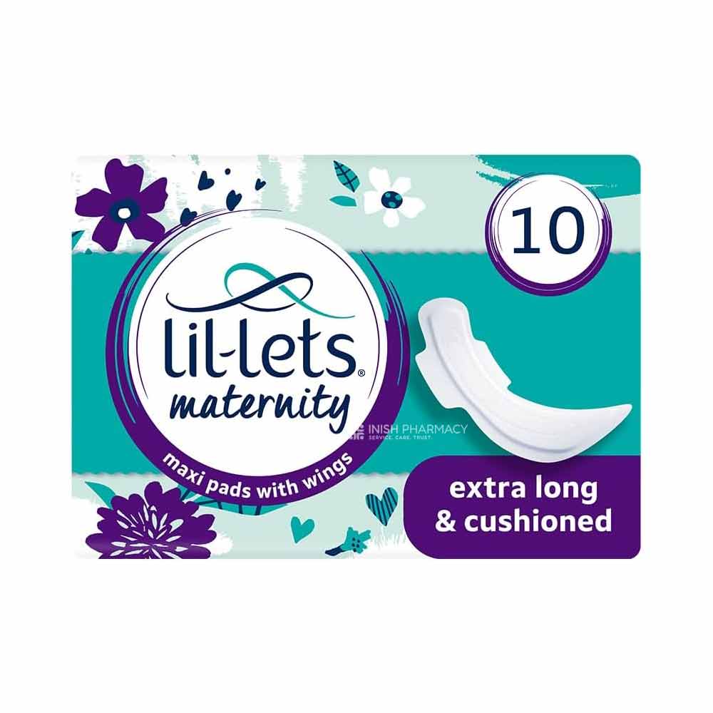 Lil-lets Maternity Maxi Pads with Wings 10 Pack