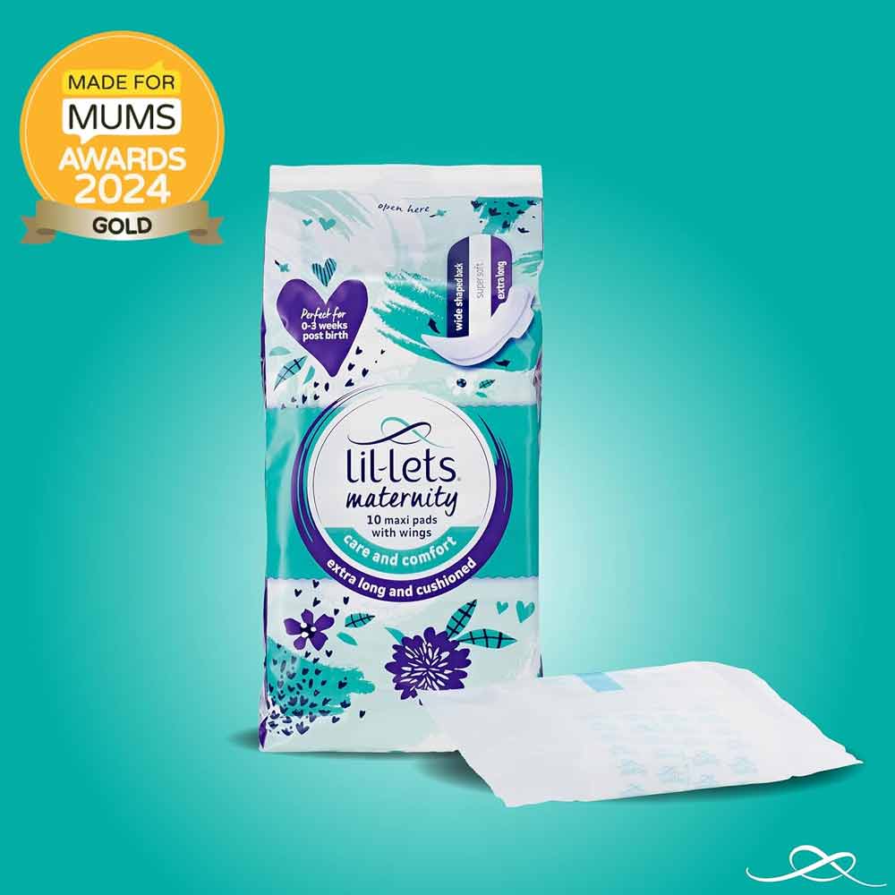 Lil-lets Maternity Maxi Pads with Wings 10 Pack