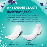 Lil-lets Maternity Maxi Pads with Wings 10 Pack