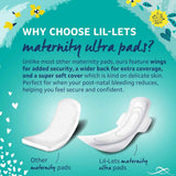 Lil-lets Maternity Ultra Thin Pads with Wings 12 Pack