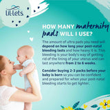 Lil-lets Maternity Ultra Thin Pads with Wings 12 Pack