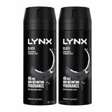 Lynx Body Spray Black 150ml Twin Pack