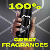 Lynx Body Spray Black 150ml Twin Pack
