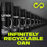 Lynx Body Spray Black 150ml Twin Pack