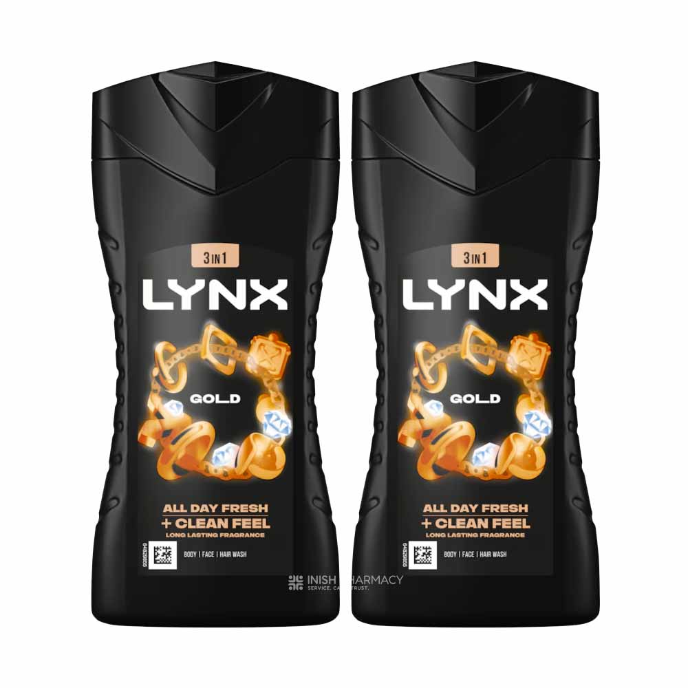Lynx Shower Gel Gold Twin Pack 225ml