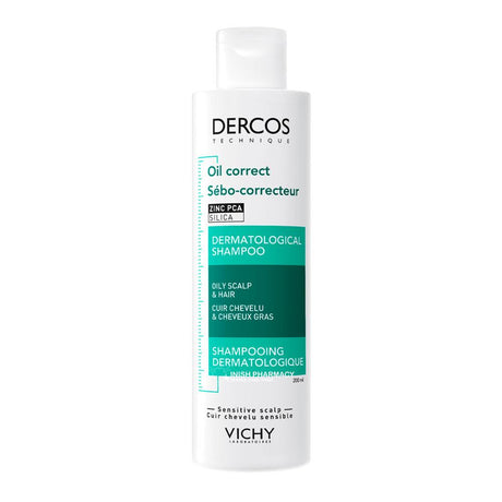 Vichy Dercos Oil Correct Shampoo 200ml – gently cleanses and nourishes all hair types