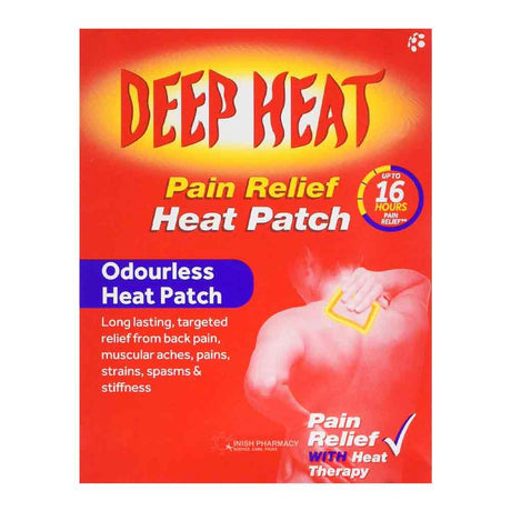 Deep Heat Pain Relief Heat Patch – provides effective pain relief