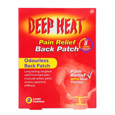 Deep Heat Pain Relief Back Patch 2 Pack – provides targeted back pain relief