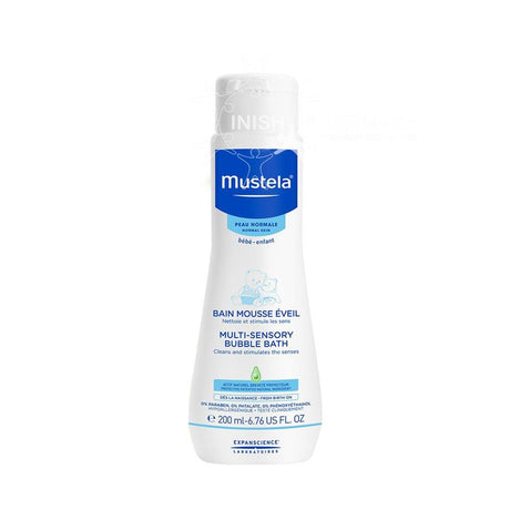 Mustela Multi-Sensory Bubblebath 200ml – an engaging sensory toy for early baby development