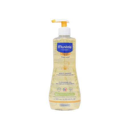 Mustela Baby Dry Skin Cleansing Oil 500ml – a gentle, skin-safe essential for baby care
