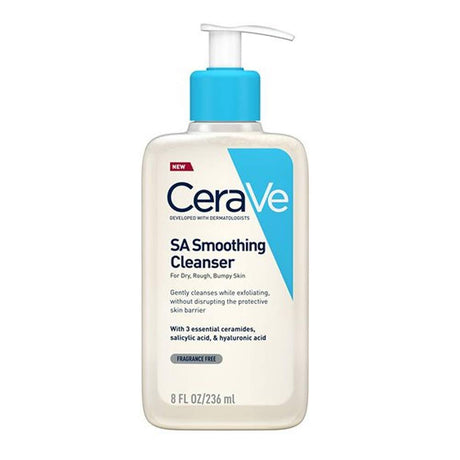 CeraVe SA Smoothing Cleanser 236ml – gently cleanses and refreshes skin